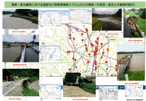 関東・東北豪雨における道路河川等管理情報システムからの情報